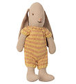 Maileg Rabbit - Micro - Yellow/Pink Stripes