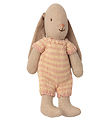 Maileg Rabbit - Micro - Beige/Pink Stripes