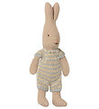 Maileg Rabbit - Micro - Light Blue/Beige Stripes