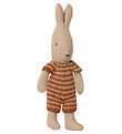 Maileg Lapin - Micro - Marron/Rose A Rayures