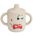 Liewood Cup w. Spout Lid - Neil - Emergency Vehicle/Sandy