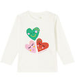 Stella McCartney Kids Blússa - Off White M. Hjörtu