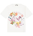 Stella McCartney Kids T-shirt - Off White w. Swan