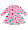 Stella McCartney Kids Sweat Dress - Pink w. Hearts