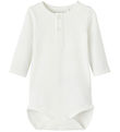 Name It Bodysuit l/s - NbmLorry - White Alyssum