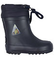 Wheat Rubber Boots w. Lining - Solid - Navy