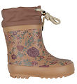 Wheat Bottes en Caoutchouc avec Doublure - Imprim - Rose Down F