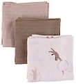Sebra Muslin Cloths - 75x75 - 3-Pack - Teeny Toes
