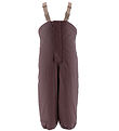 Wheat Ski Pants w. Suspenders - PU - Lil - Eggplant