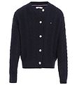 Tommy Hilfiger Cardigan - Cable Knitted - Desert Cloud