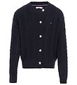 Tommy Hilfiger Cardigan - Kabel Stickad - Desert Moln