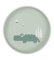Done by Deer Plate - Thermoplastic - Croco - Green