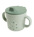 Done by Deer Sippy Cup - Happy Dots - Green