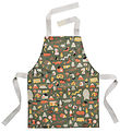 Petit Jour Paris Apron - Coated - Army Green w. Imagination