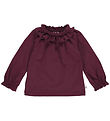 Msli Blouse - Cozy Me Frill Collar - Fig