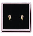 MillaVanilla Earrings - Ice Cream Cone - Gold