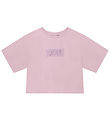 DKNY T-Shirt - Kurz geschnitten - Lila m. Frottee