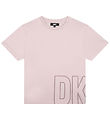 DKNY Stuttermabolur - Fjólublátt M. Prentað