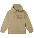 DKNY Hoodie - Stone m. Print