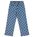 The New Jeans - TnHania Wide - Dark Blue w. Checs