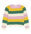 The New Blouse - Knitted - TnOlly - White/Green/Pink/Yellow Stri
