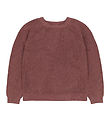 The New Blouse - Knitted - TnHeather - Rose Brown w. Glitter