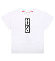 HUGO T-Shirt - Blanc av. Imprim