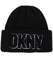 DKNY Bonnet - Tricot - Noir av. Tissu-ponge