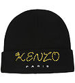 Kenzo Beanie - Knitted - Slate Blue w. Yellow