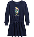 Polo Ralph Lauren Sweat Dress - Navy w. Soft Toy