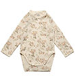 Petit Stadt Sofie Schnoor Body l/ - Sand m. Blumen