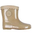 Petit by Sofie Schnoor Rubber Boots w. Lining - Nougat w. Glitte