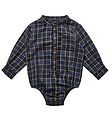 Petit Town Sofie Schnoor Shirt Bodysuit l/s - Blue Check