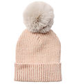 Petit by Sofie Schnoor Beanie - Rib - Knitted - Light Rose w. Gl