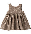 Wheat Kleid - Pinafore Falten - Cocoa Brown Blumen