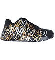 Skechers Shoe - Girls Uno Lite - Metallic Love - Black/Gold