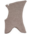 Racing Kids Balaclava - Wool/Cotton - 2-layer - Light Taupe Mela