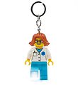 LEGO® Keychain w. Flashlight - LEGO® Female Doctor