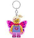 LEGO Keychain w. Flashlight - LEGO Bow Tie Girl