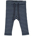 Msli Pantalon - Stripe Rib - Nuit Blue/Spa Green