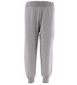 Versace Pantalon de Jogging - Gris Chin/Blanc av. Imprim