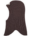 Racing Kids Balaclava - Wool/Cotton - 2-layer - Dark Plum Brown
