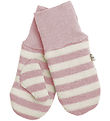 Racing Kids Mittens - Wool/Cotton - Dusty Rose/Ivory