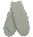 Racing Kids Mittens - Wool/Cotton - Light Seagrass