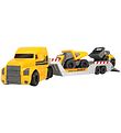 Dickie Toys Camion av. Vhicules de Chantier - Mack/Micro Constr