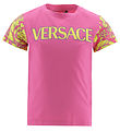 Versace T-Shirt - Fuchsia m. Geel