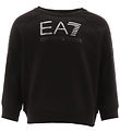 EA7 Sweatshirt - Schwarz m. Silber