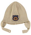 Moncler Beanie - Knitted - Sand w. Soft Toy