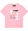 Karl Lagerfeld T-shirt - Pink Washed w. Print
