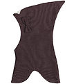 Racing Kids Schlupfmtze - 2-lagig - Dark Plum Brown m. Schleife